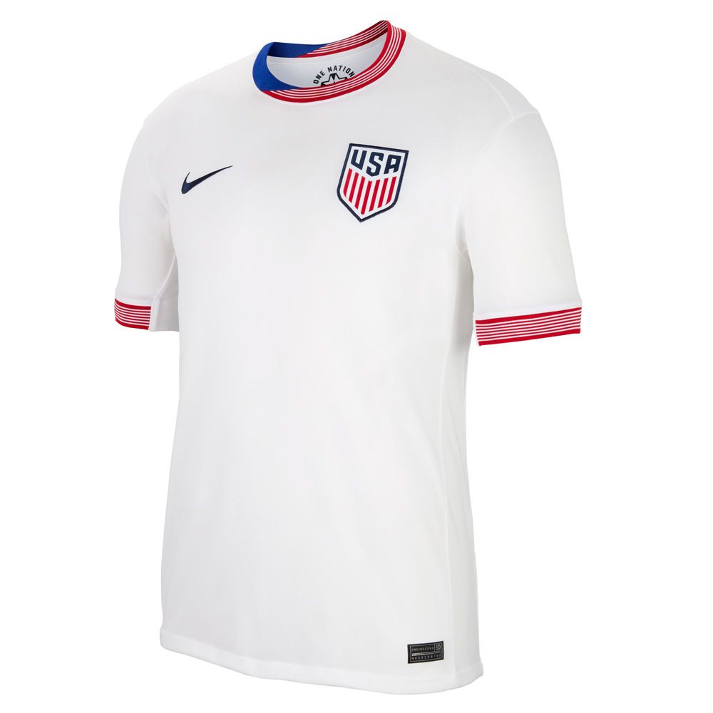 Nike USMNT 2024 Stadium Home Men's Jersey - White/White - Best Buy Soccer