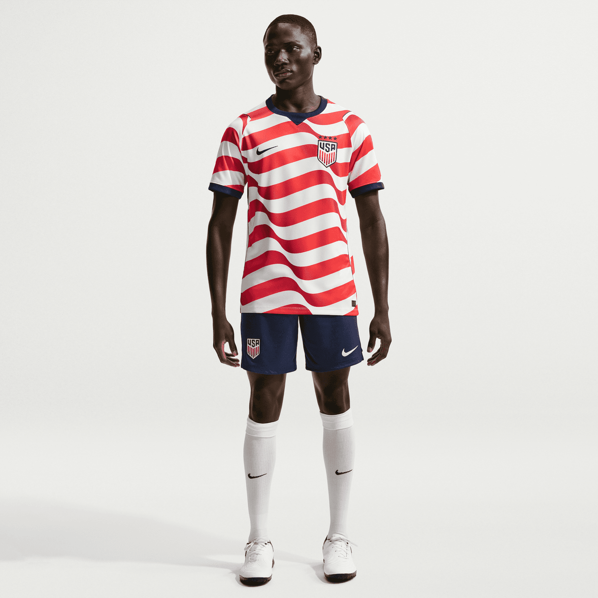 Nike USMNT Home Men's Soccer Jersey 2026 White/Red/Blue - Best Buy Soccer