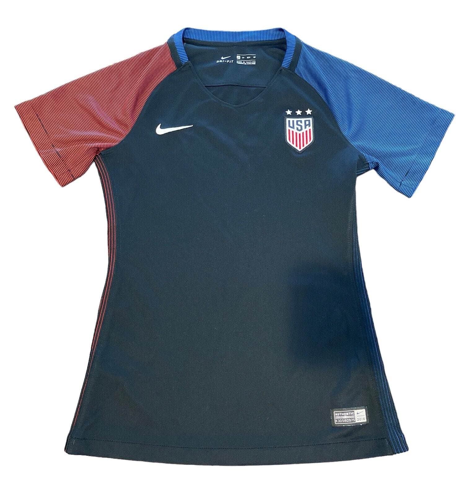 Nike USWNT 2016 Stadium Away Women's Jersey - Black/Royal/Red - Best Buy Soccer