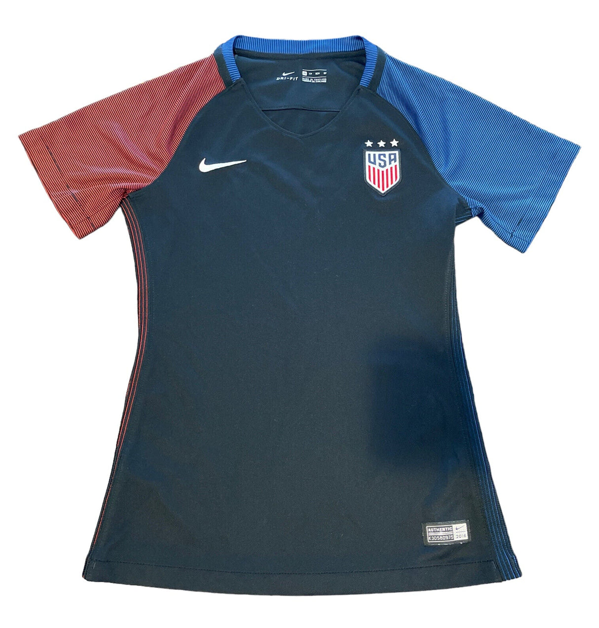 Nike USWNT 2016 Stadium Away Women's Jersey - Black/Royal/Red - Best Buy Soccer