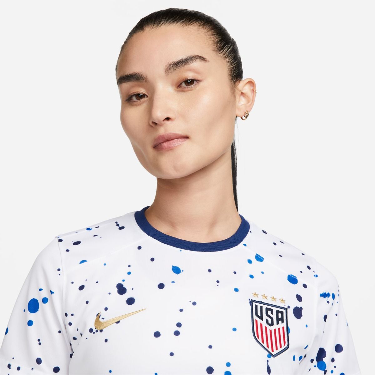 Nike USWNT 2023 Stadium Away Women's Jersey - White/Navy/Gold - Best Buy Soccer