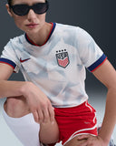 Nike USWNT 2025 Stadium Home Women's Jersey - White/Rush Blue/Challenge - Best Buy Soccer