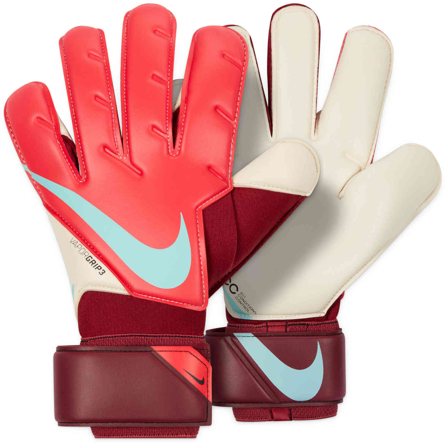 Nike Vapor Grip3 Goalkeeper Gloves Siren Red/Blue - Best Buy Soccer