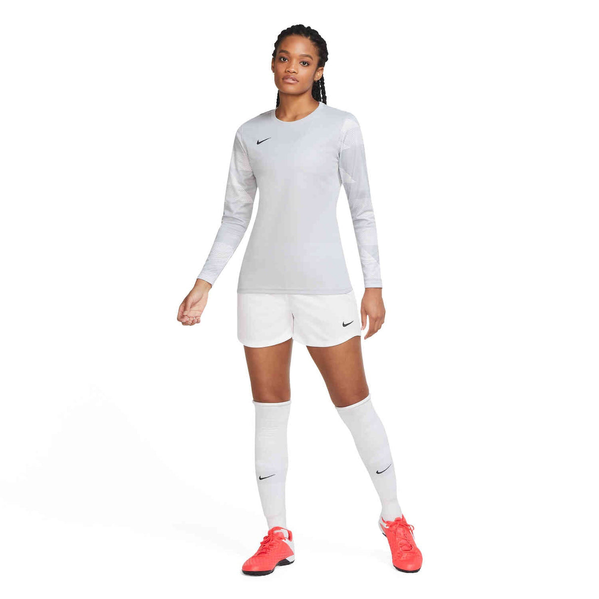 Nike Women's Dri Fit Park IV Goalkeeper Jersey Wolf Grey/White/Black - Best Buy Soccer