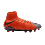 Nike Women's Hypervenom Phatal III Dynamic Fit (FG) Firm - Ground Football Boot Grey/Purple/Orange - Best Buy Soccer