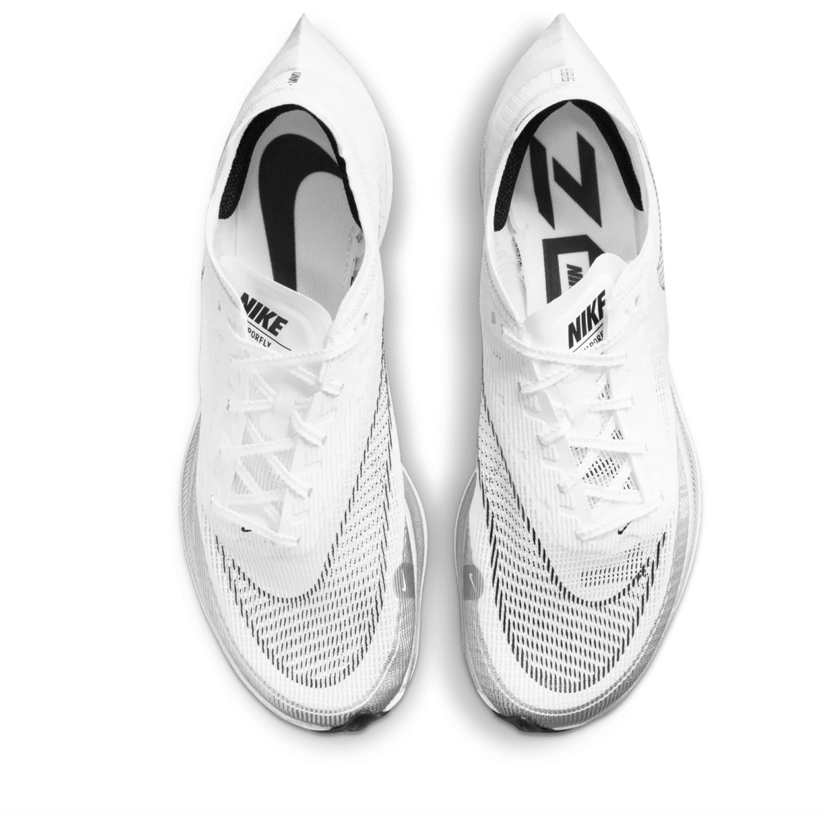 Nike ZoomX Vaporfly Next% 2 Running Shoes - White/Black/Metallic Silver - Best Buy Soccer