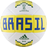adidas OLP 18 Brazil Soccer Ball - White/Yellow/Green