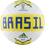 adidas OLP 18 Brazil Soccer Ball - White/Yellow/Green