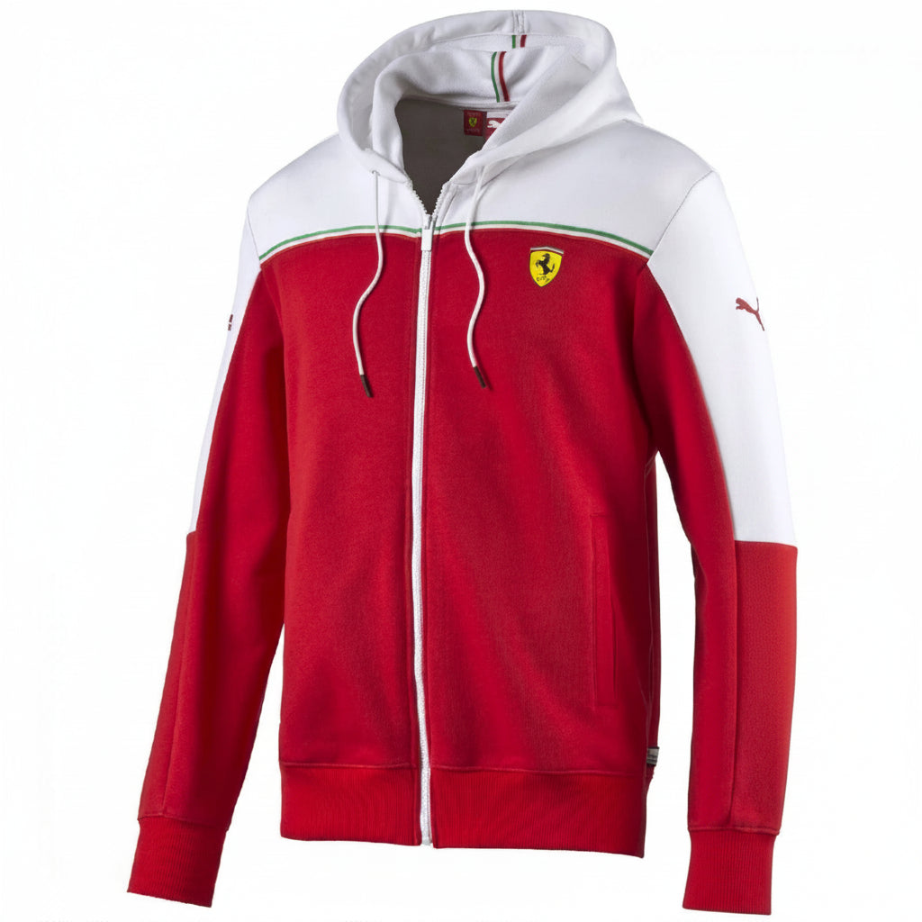 Chaqueta deportiva PUMA SF roja y blanca