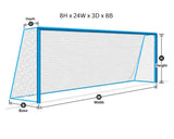 PEVO 8x24 Soccer Net (8x24x3x8) - Best Buy Soccer