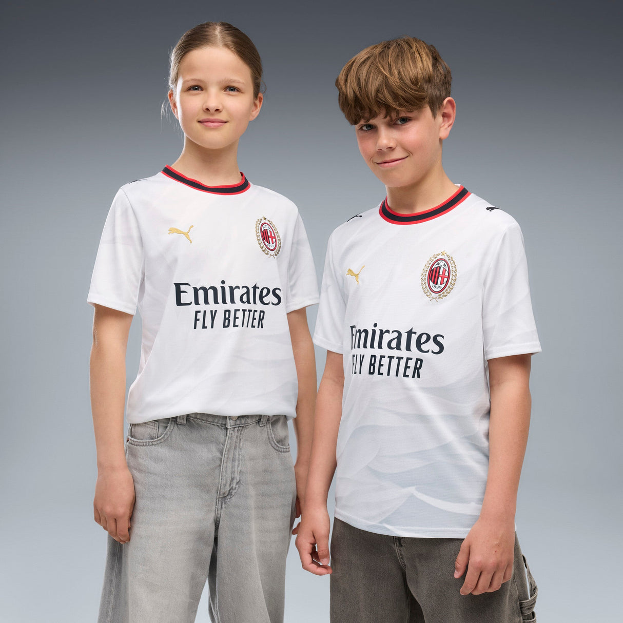 PUMA AC Milan Away Youth Soccer Jersey 2026 - White/Gold - Best Buy Soccer