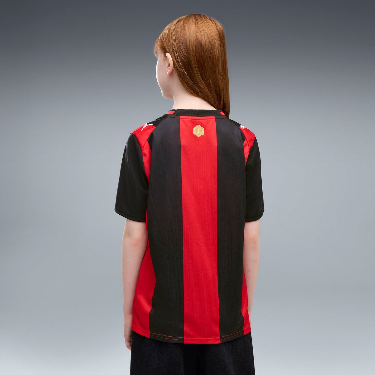PUMA AC Milan Home Youth Soccer Jersey 2026 - Black/Red - Best Buy Soccer