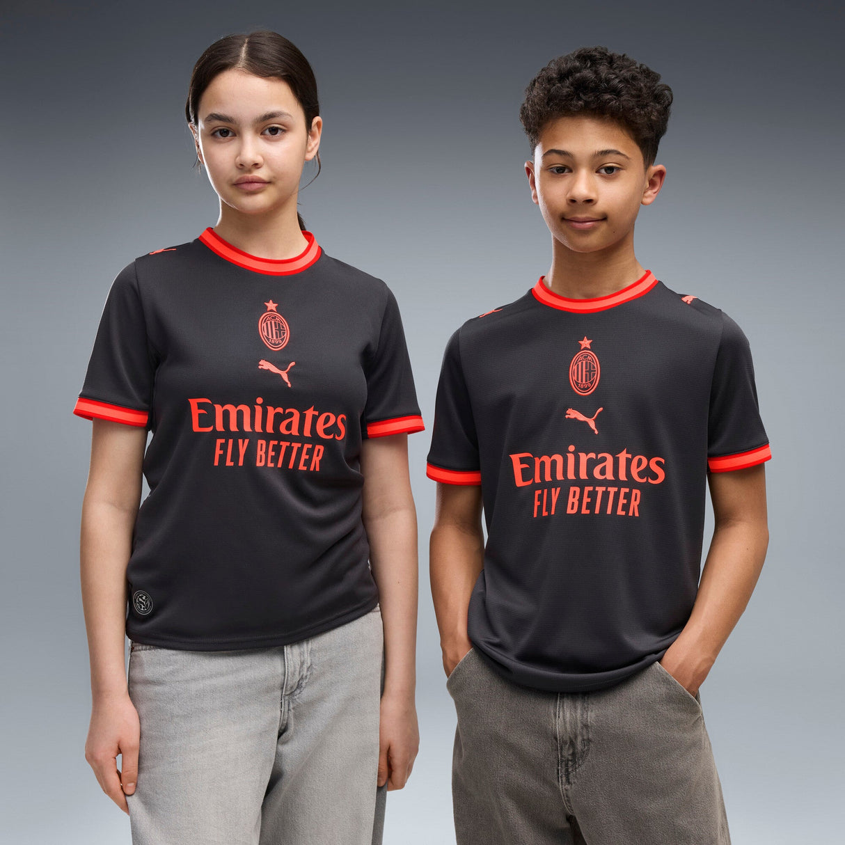PUMA AC Milan Third Youth Soccer Jersey 2026 - Gray/Red - Best Buy Soccer