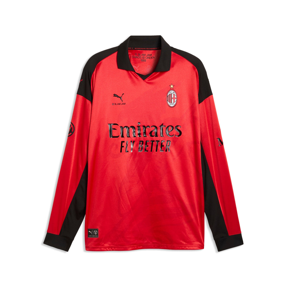 PUMA AC Milan x Slam Jam Limited Edition Long Sleeve Men's Soccer Jersey 26/27 -Red - Best Buy Soccer