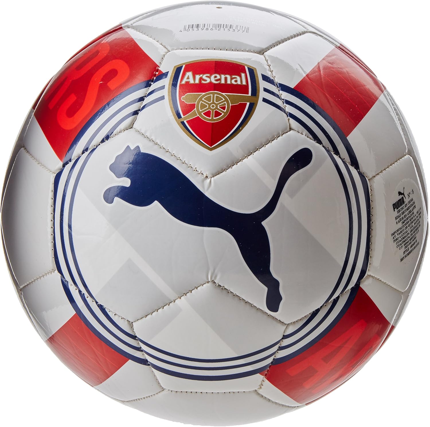 PUMA Arsenal Crest Graphic Soccer Ball - White/Red - Best Buy Soccer