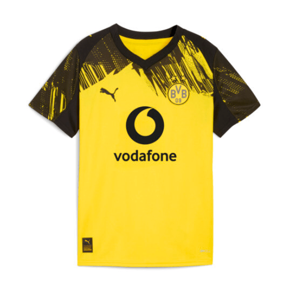 PUMA Borussia Home Kids Soccer Jersey 25/26 - Yellow/Black - Best Buy Soccer