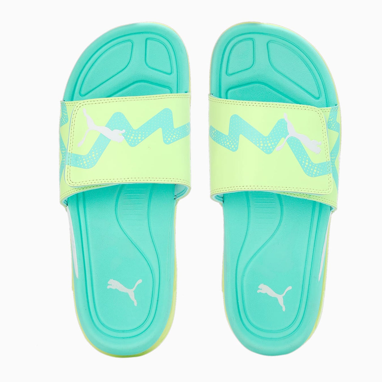 PUMA Dream NITRO Slide Future Unisex Fast Yellow/White/Electric Peppermint - Best Buy Soccer