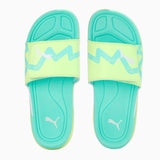 PUMA Dream NITRO Slide Future Unisex Fast Yellow/White/Electric Peppermint - Best Buy Soccer