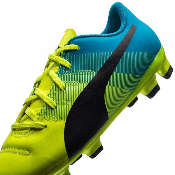 PUMA Evopower 4.3 FG J Firm Ground Youth Soccer Cleats - Safety Yellow/Black - Best Buy Soccer