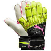 PUMA Evopower Grip 2.3 RC Goalkeeper Gloves Pink Glo/Safety Yellow - Best Buy Soccer