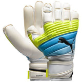 PUMA EvoPower Protect 1.3 Goalkeeper Gloves White/Atomic Blue/ Safety Yellow - Best Buy Soccer