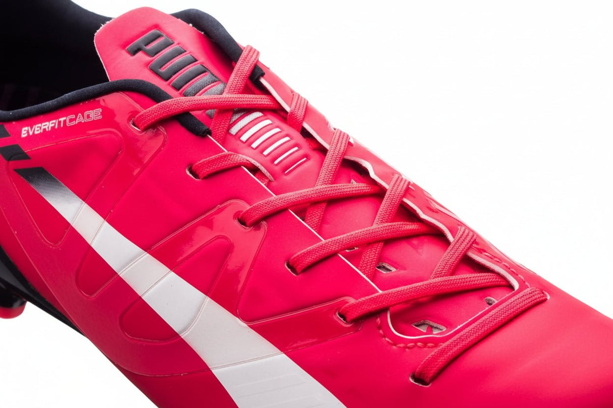 PUMA Evospeed 1.3 FG Firm Ground Soccer Cleats - Bright Plasma/White/Peacoat - Best Buy Soccer
