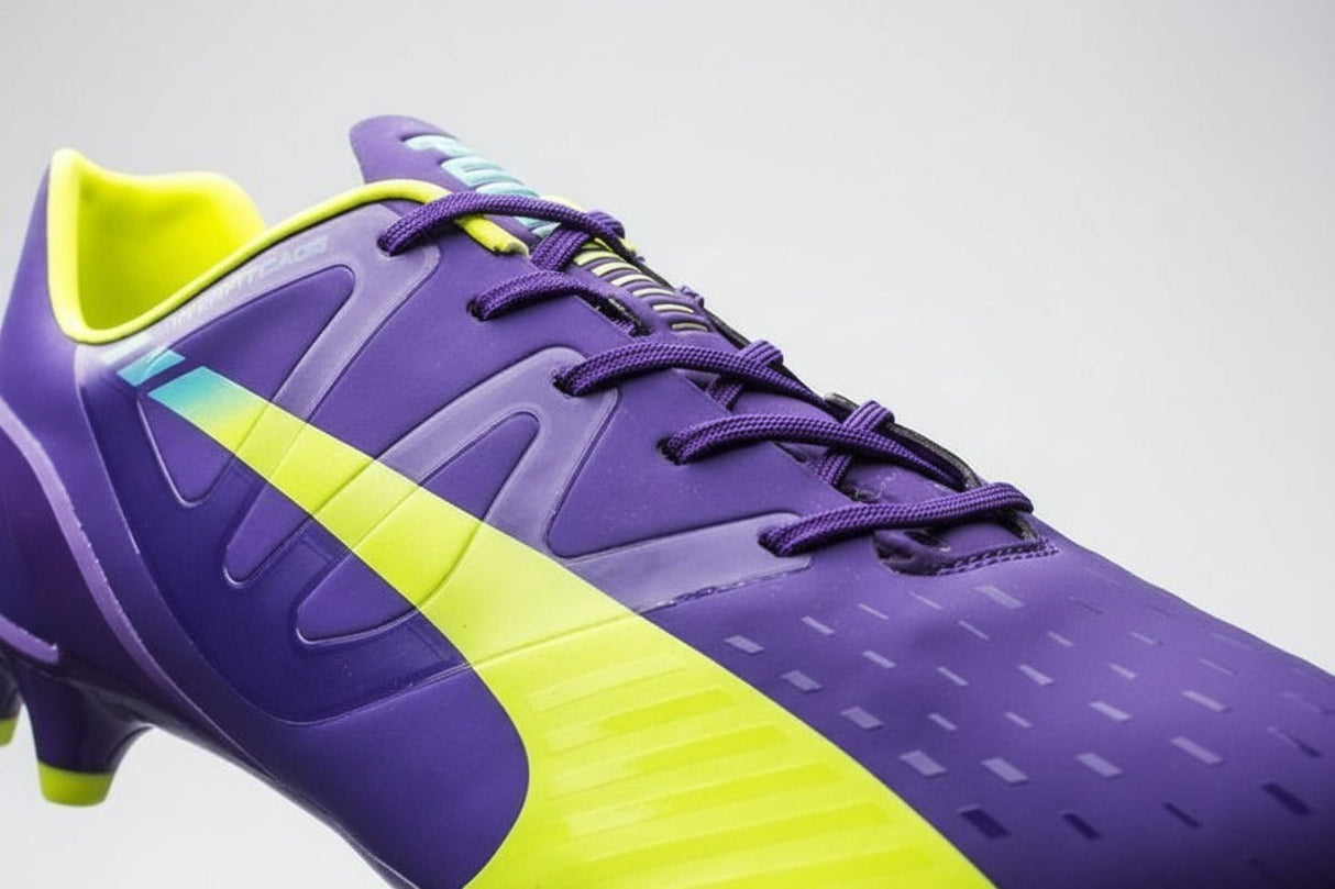 PUMA Evospeed 1.3 FG Firm Ground Soccer Cleats - Prism Violet/Fluro Yellow/Scuba Blue - Best Buy Soccer