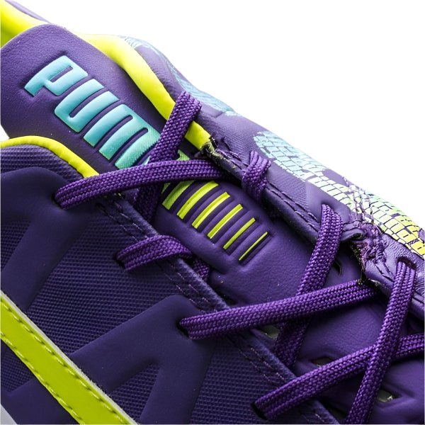 PUMA evoSPEED 1.3 Leather FG Firm Ground Soccer Cleats Purple/Yellow - Best Buy Soccer