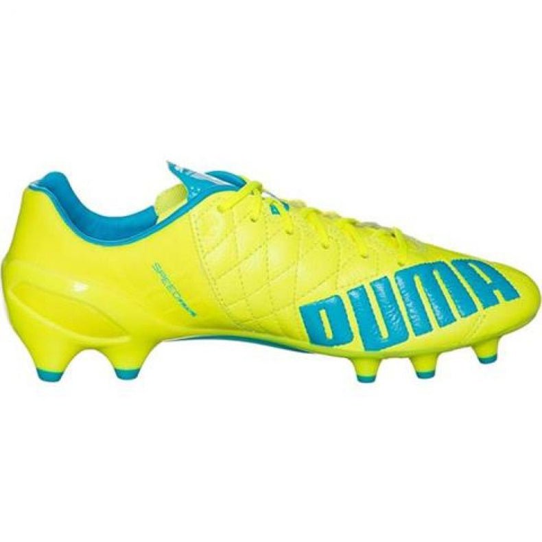 PUMA Evospeed 1.4 Lth FG Firm Ground Soccer Cleats Safety Yellow - Best Buy Soccer