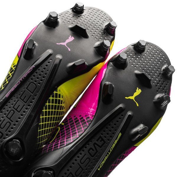 PUMA Evospeed 1.5 Tricks FG Firm Ground Soccer Cleats Pink Glo/Safety Yellow - Best Buy Soccer