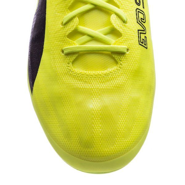PUMA Evospeed 17 SL FG Firm Ground Soccer Cleats - Safety Yellow/Black/Green Gecko - Best Buy Soccer