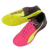 PUMA Evospeed 4.5 Tricks IT Indoor Football Boots Pink Glo/Safety Yellow - Best Buy Soccer