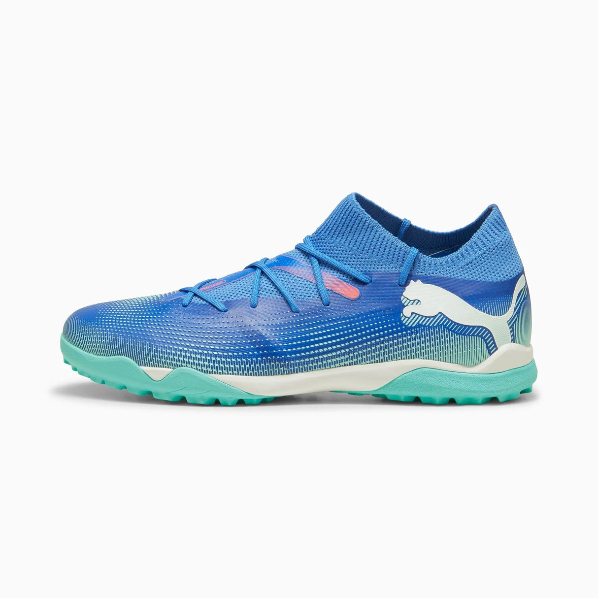 PUMA Future 7 Match TT Turf Soccer Cleats - Bluemazing/White/Electric Peppermint - Best Buy Soccer