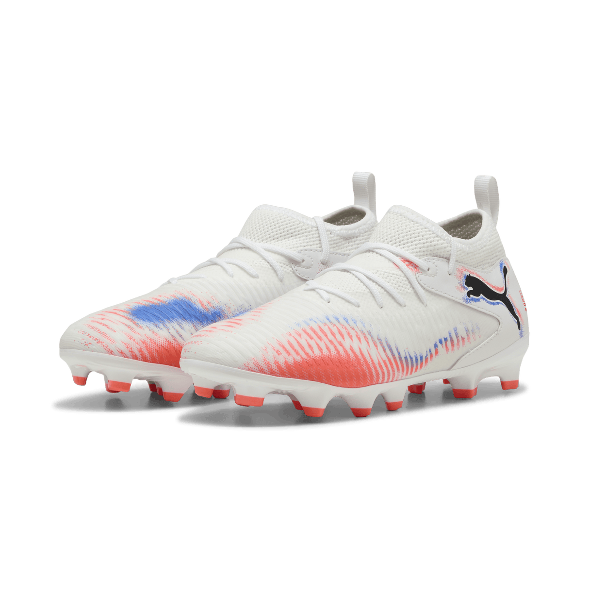 PUMA Future 8 Match FG/AG Firm/Multi - Ground Kids Soccer Cleats - White/Black - Best Buy Soccer