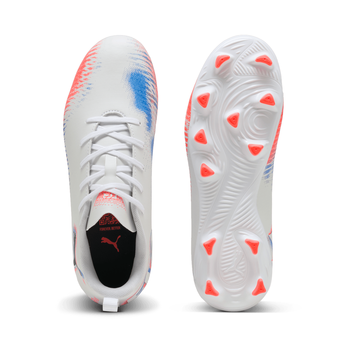 PUMA Future 8 Play FG/AG Firm/Multi - Ground Kids Soccer Cleats - White/Black - Best Buy Soccer