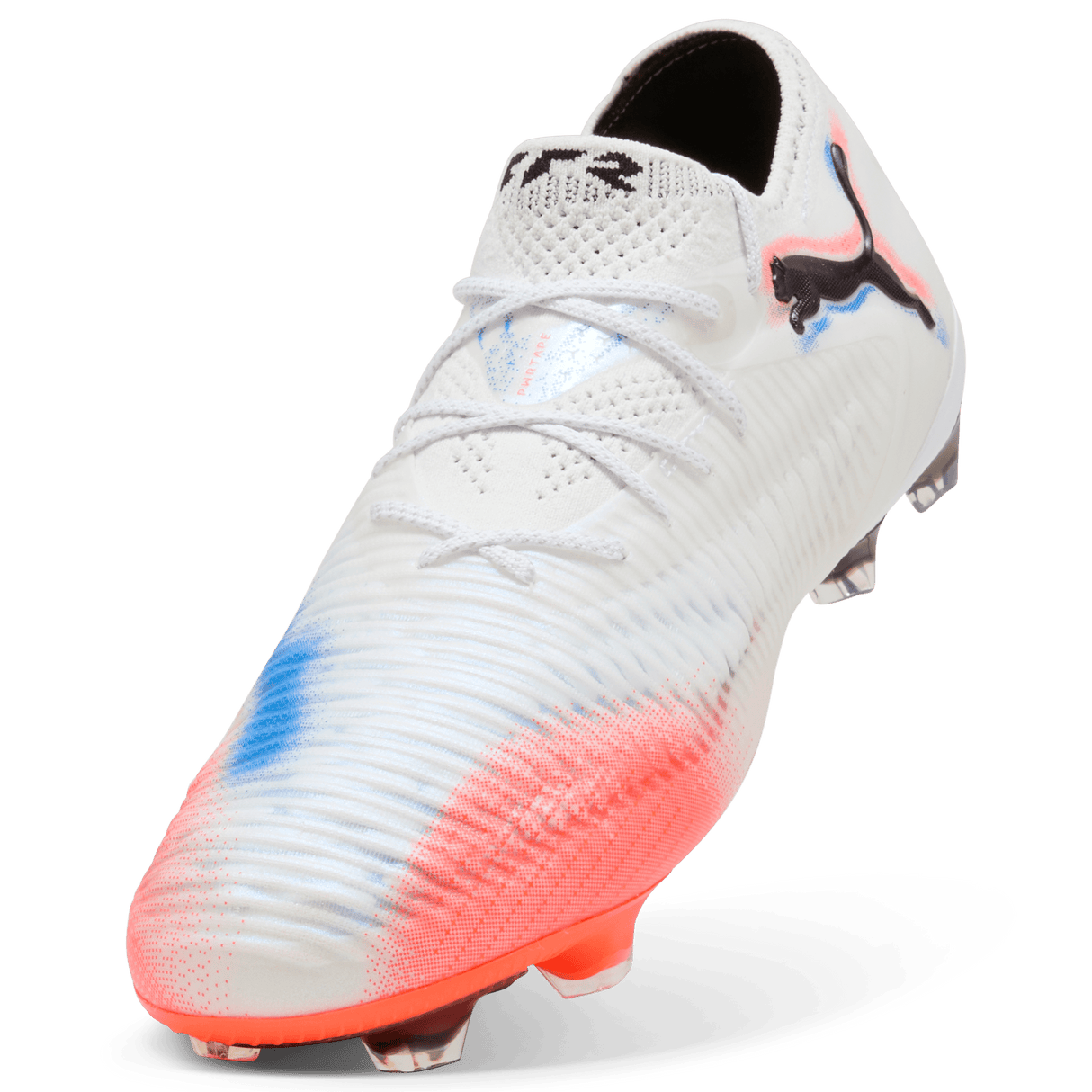 PUMA Future 8 Ultimate Low Firm Ground Soccer Cleats - White/Black - Best Buy Soccer