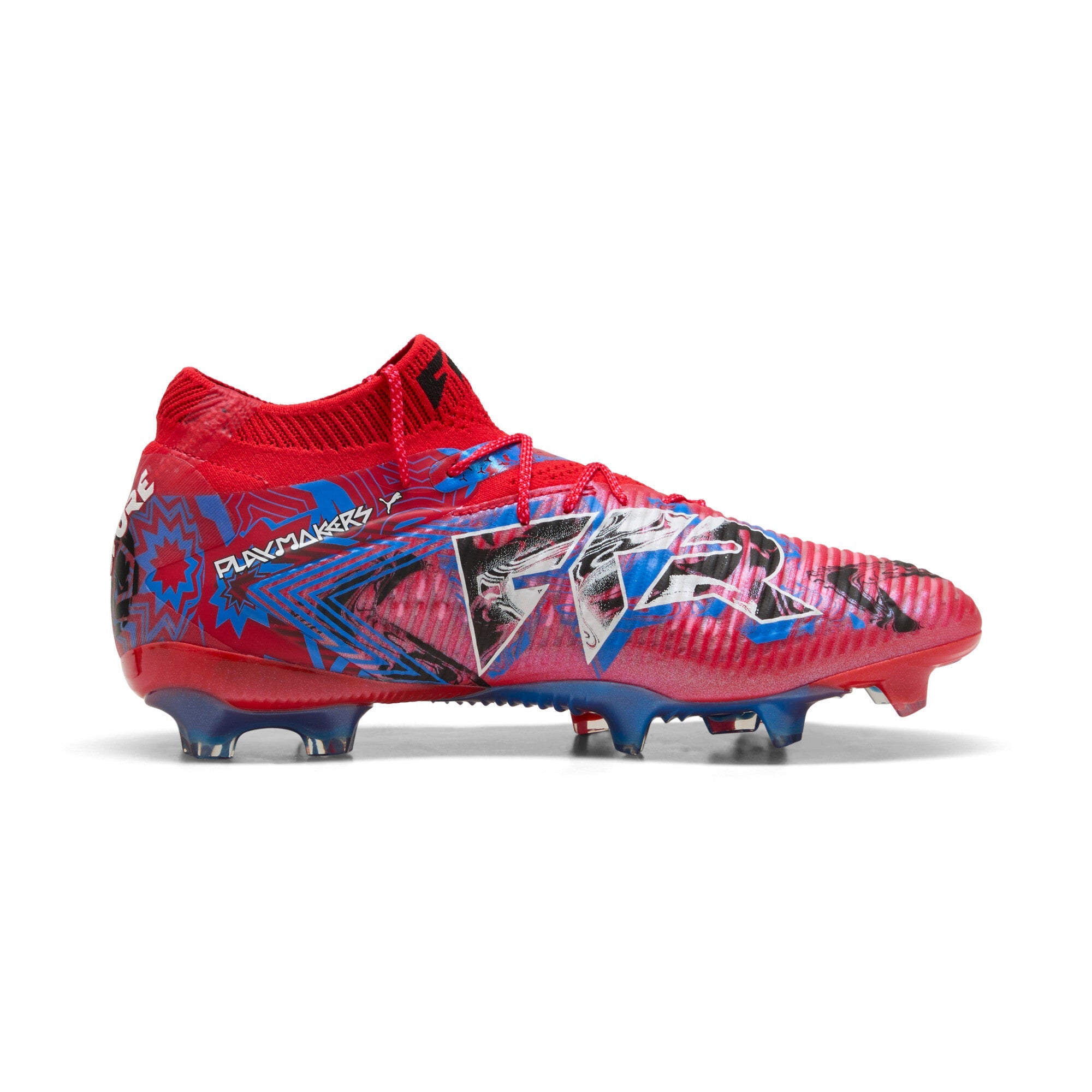 PUMA Future 8 Ultimate Play Makers FG Men's Soccer Cleats - Red/Black/Blue - Best Buy Soccer