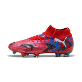 PUMA Future 8 Ultimate Play Makers FG Men's Soccer Cleats - Red/Black/Blue - Best Buy Soccer