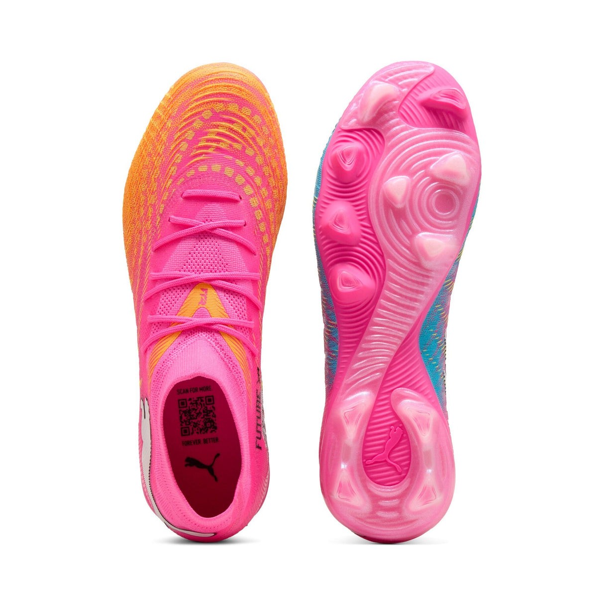 PUMA Future 9 Match FG/AG Firm Ground/Artificial Ground Men's Soccer Cleats - Pink/Aqua/White - Best Buy Soccer