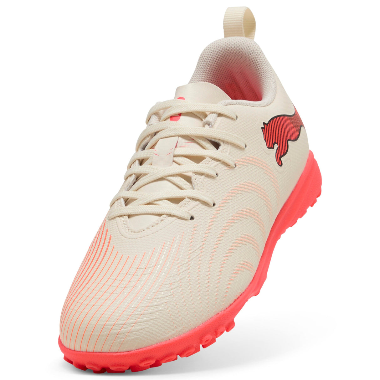 PUMA Future 9 Play TT Turf Youth Soccer Cleats - White/Red - Best Buy Soccer