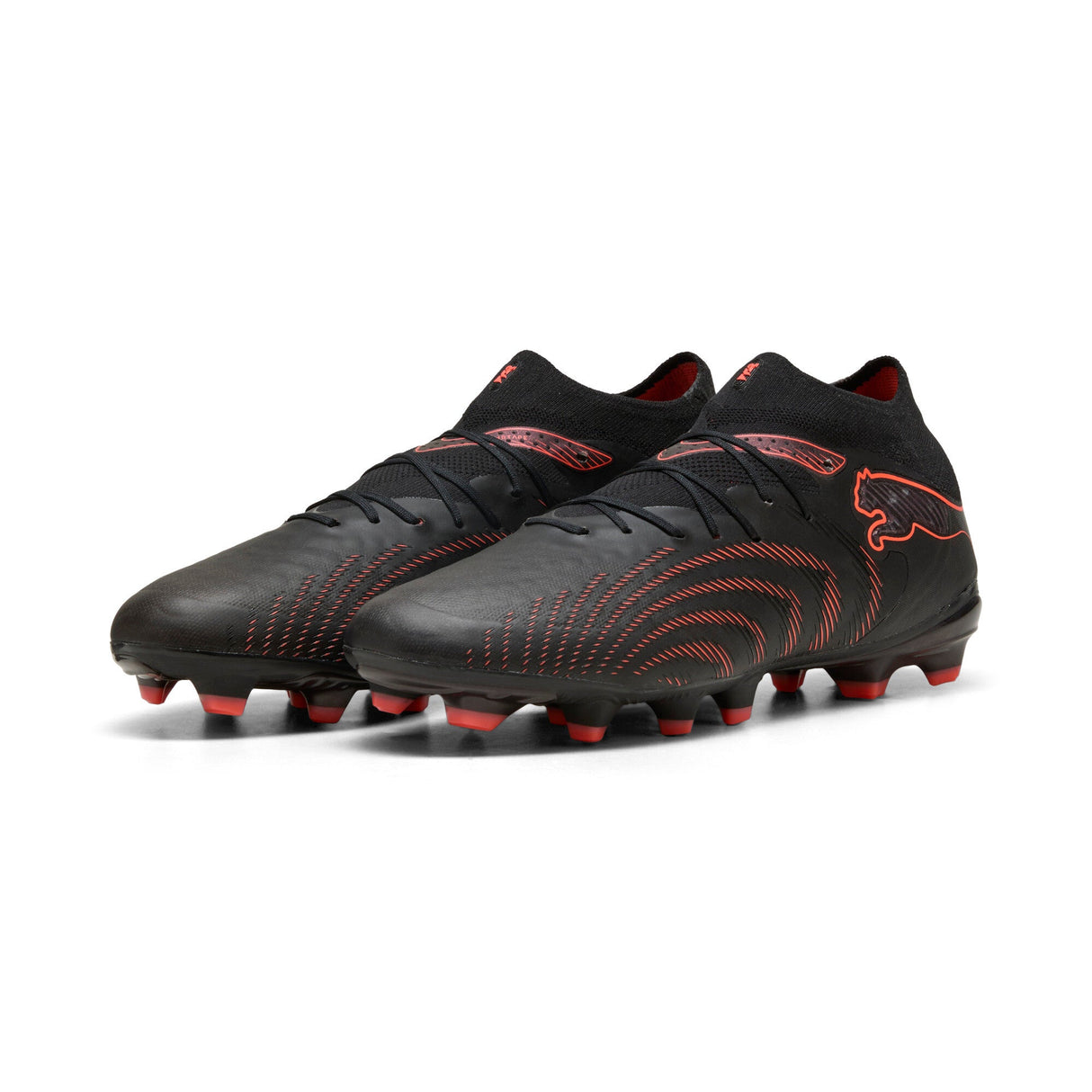 PUMA Future 9 Pro FG/AG Firm Ground/Artificial Ground Men's Soccer Cleats - Black/Red/Gray - Best Buy Soccer