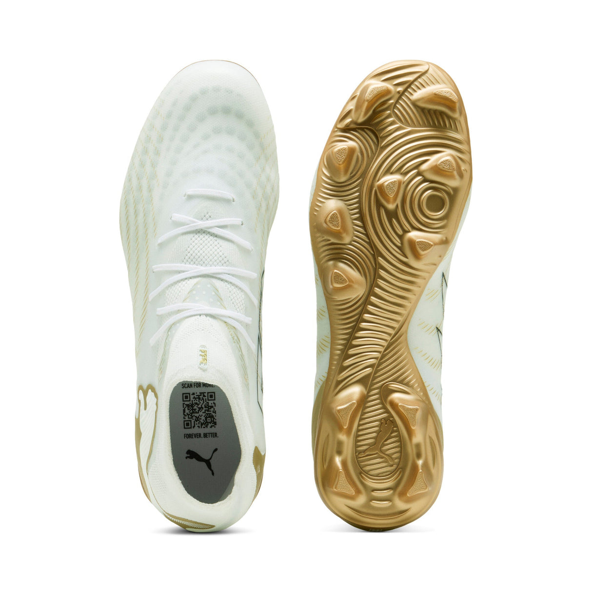 PUMA Future 9 Pro FG/AG Firm/Multi-Ground Men's Soccer Cleats - White/Gold/Black - Best Buy Soccer