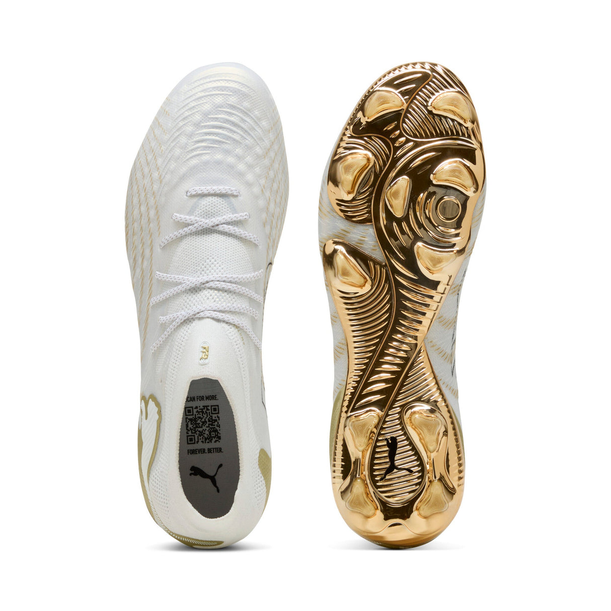 PUMA Future 9 Ultimate FG Firm Ground Men's Soccer Cleats - White/Gold/Black - Best Buy Soccer