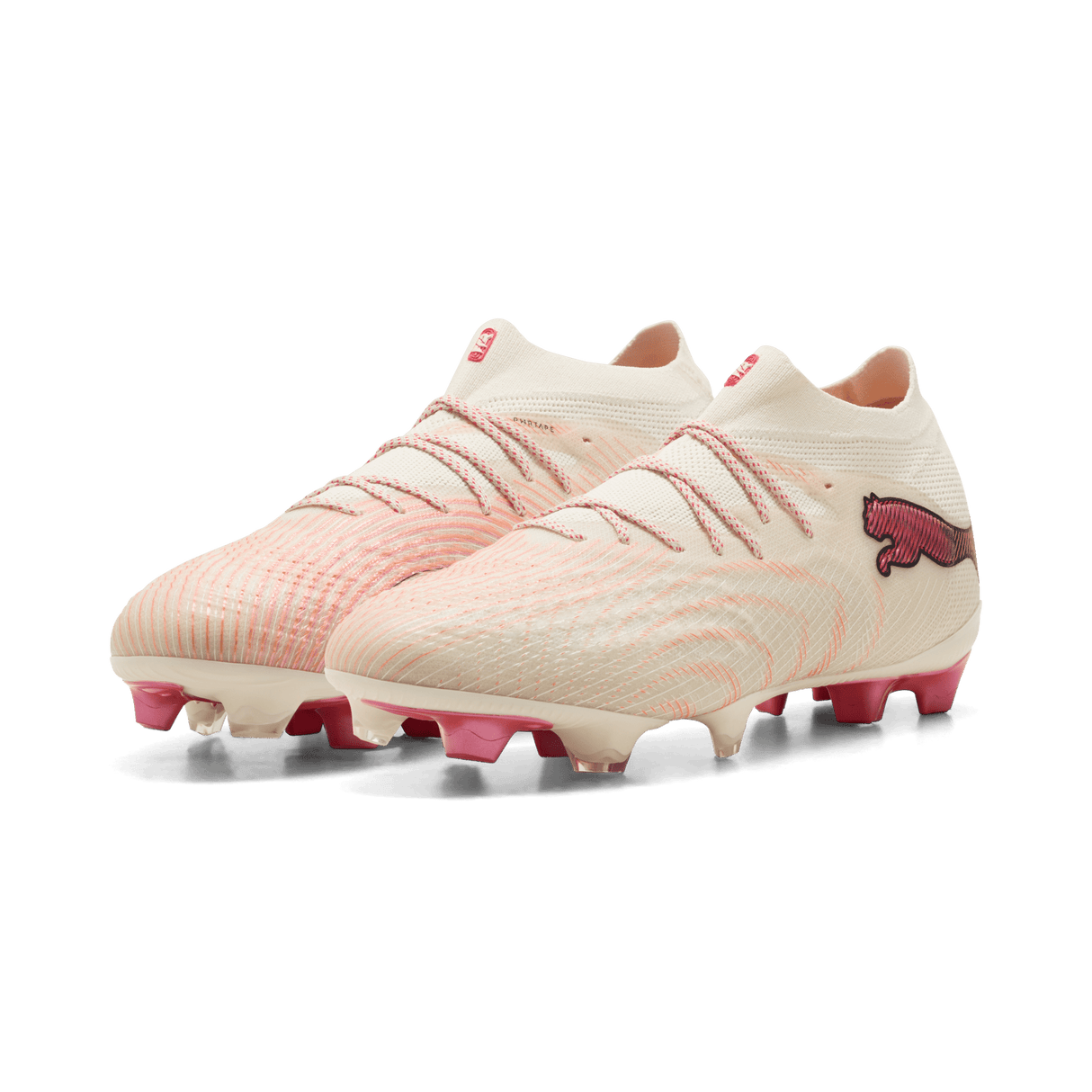 PUMA Future 9 Ultimate FG Firm Ground Men's Soccer Cleats - White/Red - Best Buy Soccer