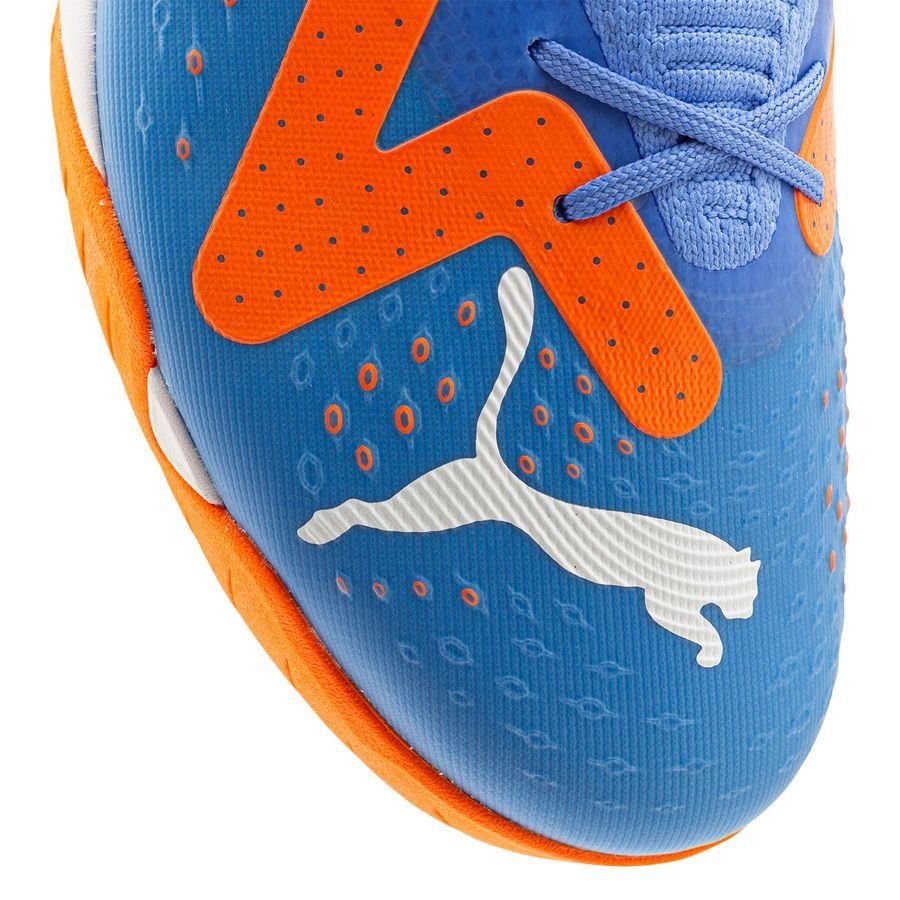 PUMA Future Match IT Indoor Soccer Shoes - Blue Glimmer/White/Ultra Orange - Best Buy Soccer