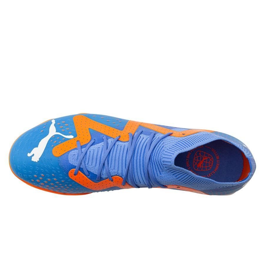 PUMA Future Match IT Indoor Soccer Shoes - Blue Glimmer/White/Ultra Orange - Best Buy Soccer