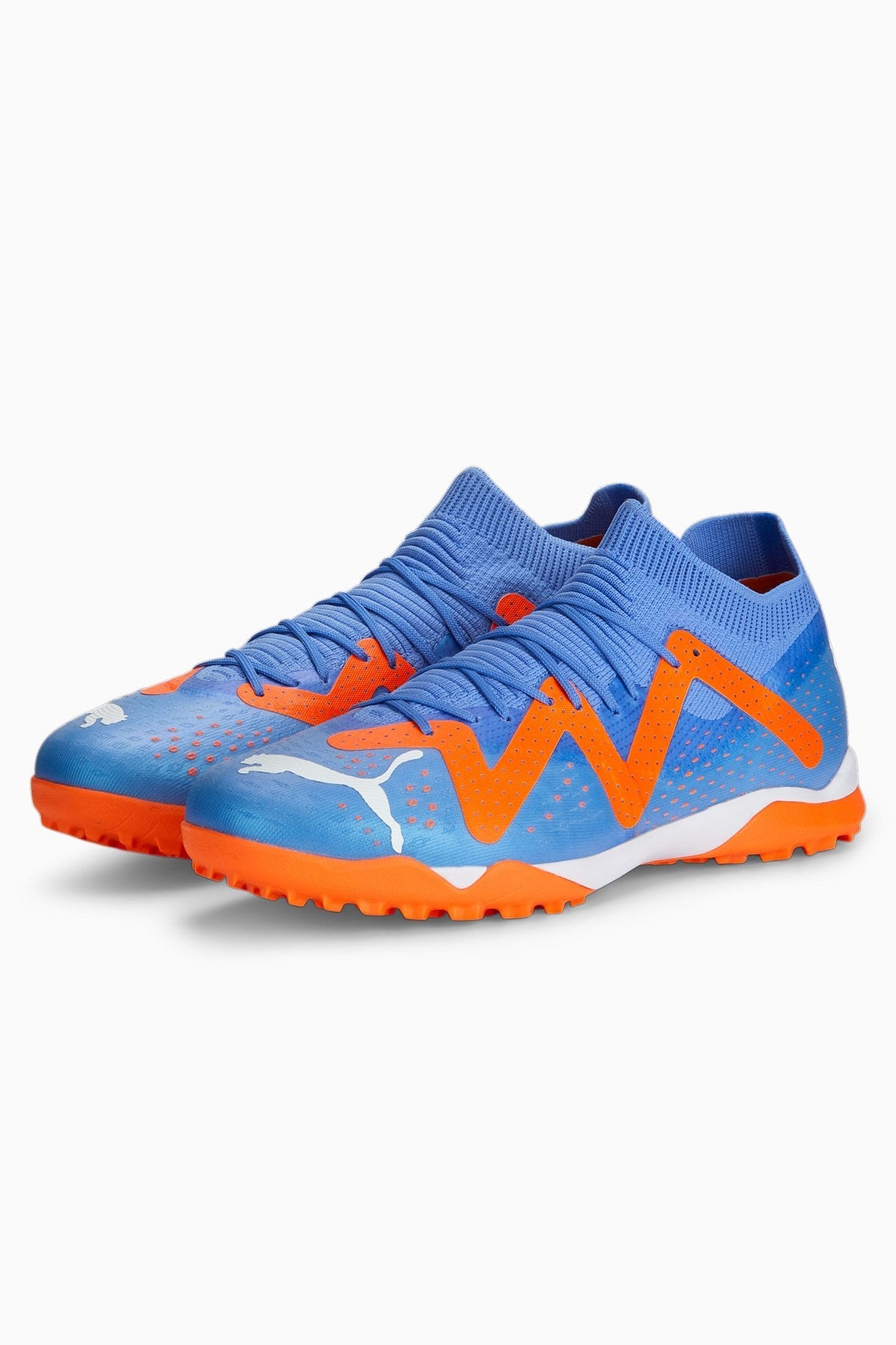 PUMA Future Match TT Turf Men's Soccer Cleats - Blue Glimmer/White/Ultra Orange - Best Buy Soccer