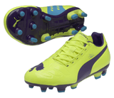 PUMA Kid's evoPOWER 3 FG Firm Ground Soccer Cleats Jr Yellow/Purple - Best Buy Soccer