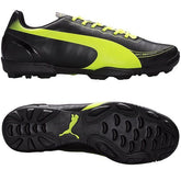 PUMA Kid's evoSPEED 5.2 TT Jr Turf Football Boots Black/Fluo Yellow/Brilliant Blue - Best Buy Soccer