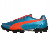 PUMA Kid's evoSPEED 5.2 TT Jr Turf Football Boots Blue/Fluro Peach - Best Buy Soccer
